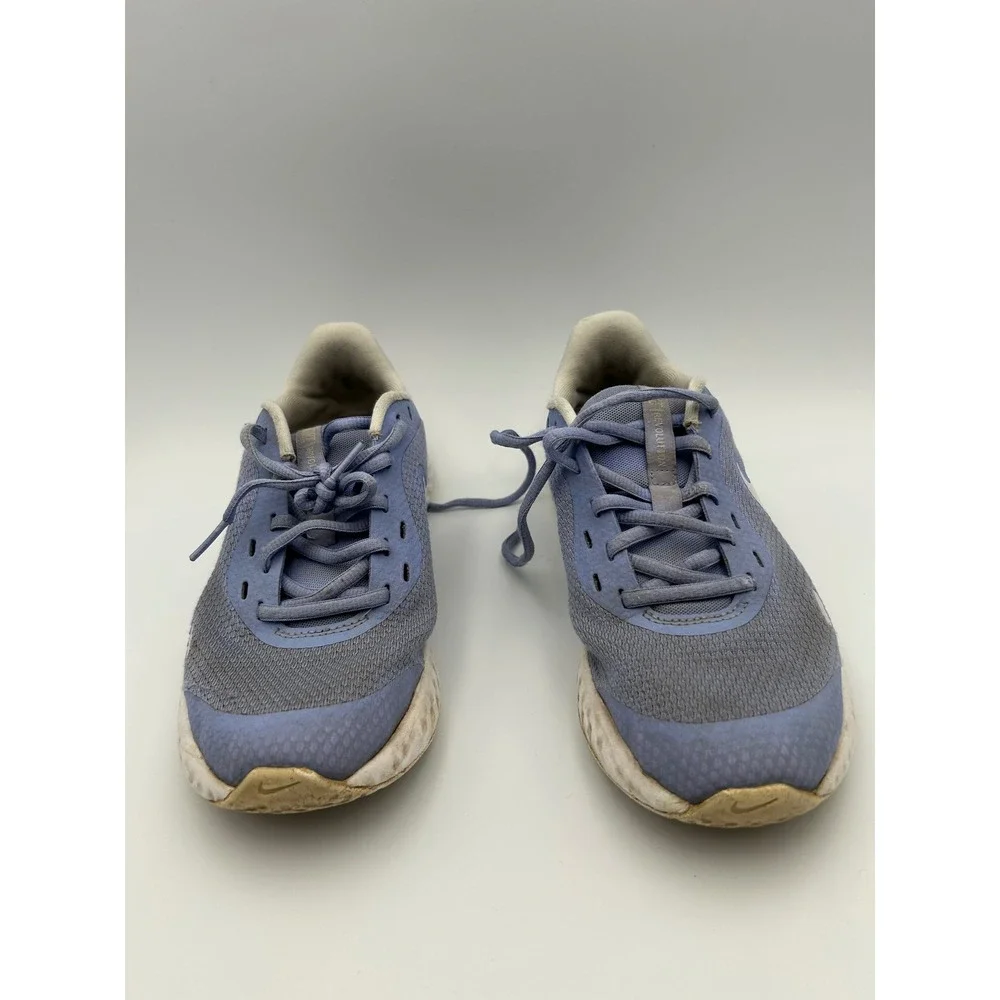 Nike Revolution 5 Purple Grey Running Shoes BQ5671-500 Kids Size 5Y Womens 6.5
